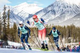 10.02.2024, Canmore, Canada (CAN): Jules Chappaz (FRA), Janik Riebli (SUI), (l-r)  - FIS world cup cross-country, individual sprint, Canmore (CAN). www.nordicfocus.com. © Modica/NordicFocus. Every downloaded picture is fee-liable.