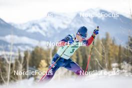 10.02.2024, Canmore, Canada (CAN): Zak Ketterson (USA) - FIS world cup cross-country, individual sprint, Canmore (CAN). www.nordicfocus.com. © Modica/NordicFocus. Every downloaded picture is fee-liable.