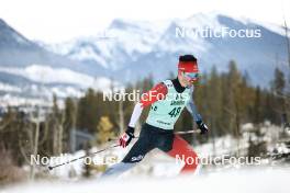 10.02.2024, Canmore, Canada (CAN): Pierre Grall-Johnson (CAN) - FIS world cup cross-country, individual sprint, Canmore (CAN). www.nordicfocus.com. © Modica/NordicFocus. Every downloaded picture is fee-liable.