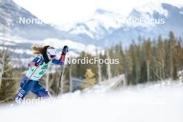 10.02.2024, Canmore, Canada (CAN): Margie Freed (USA) - FIS world cup cross-country, individual sprint, Canmore (CAN). www.nordicfocus.com. © Modica/NordicFocus. Every downloaded picture is fee-liable.