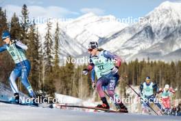 10.02.2024, Canmore, Canada (CAN): Gus Schumacher (USA) - FIS world cup cross-country, individual sprint, Canmore (CAN). www.nordicfocus.com. © Modica/NordicFocus. Every downloaded picture is fee-liable.