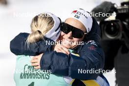 13.02.2024, Canmore, Canada (CAN): Jonna Sundling (SWE), Johanna Hagstroem (SWE), (l-r)  - FIS world cup cross-country, individual sprint, Canmore (CAN). www.nordicfocus.com. © Modica/NordicFocus. Every downloaded picture is fee-liable.