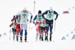 13.02.2024, Canmore, Canada (CAN): Marcus Grate (SWE), Pierre Grall-Johnson (CAN), Lucas Chanavat (FRA), (l-r)  - FIS world cup cross-country, individual sprint, Canmore (CAN). www.nordicfocus.com. © Modica/NordicFocus. Every downloaded picture is fee-liable.
