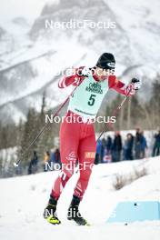 13.02.2024, Canmore, Canada (CAN): Benjamin Moser (AUT) - FIS world cup cross-country, individual sprint, Canmore (CAN). www.nordicfocus.com. © Modica/NordicFocus. Every downloaded picture is fee-liable.