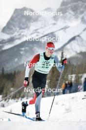 13.02.2024, Canmore, Canada (CAN): Erikson Moore (CAN) - FIS world cup cross-country, individual sprint, Canmore (CAN). www.nordicfocus.com. © Modica/NordicFocus. Every downloaded picture is fee-liable.