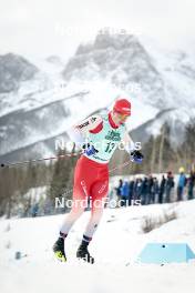 13.02.2024, Canmore, Canada (CAN): Janik Riebli (SUI) - FIS world cup cross-country, individual sprint, Canmore (CAN). www.nordicfocus.com. © Modica/NordicFocus. Every downloaded picture is fee-liable.