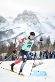 13.02.2024, Canmore, Canada (CAN): Xavier Mckeever (CAN) - FIS world cup cross-country, individual sprint, Canmore (CAN). www.nordicfocus.com. © Modica/NordicFocus. Every downloaded picture is fee-liable.