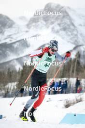 13.02.2024, Canmore, Canada (CAN): Leo Grandbois (CAN) - FIS world cup cross-country, individual sprint, Canmore (CAN). www.nordicfocus.com. © Modica/NordicFocus. Every downloaded picture is fee-liable.