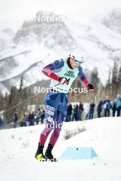 13.02.2024, Canmore, Canada (CAN): James Clinton Schoonmaker (USA) - FIS world cup cross-country, individual sprint, Canmore (CAN). www.nordicfocus.com. © Modica/NordicFocus. Every downloaded picture is fee-liable.