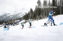 13.02.2024, Canmore, Canada (CAN): Katerina Janatova (CZE), Lisa Lohmann (GER), Victoria Carl (GER), Johanna Matintalo (FIN), Linn Svahn (SWE), (l-r)  - FIS world cup cross-country, individual sprint, Canmore (CAN). www.nordicfocus.com. © Modica/NordicFocus. Every downloaded picture is fee-liable.