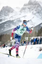 13.02.2024, Canmore, Canada (CAN): Luke Jager (USA) - FIS world cup cross-country, individual sprint, Canmore (CAN). www.nordicfocus.com. © Modica/NordicFocus. Every downloaded picture is fee-liable.