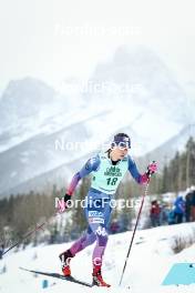 13.02.2024, Canmore, Canada (CAN): Julia Kern (USA) - FIS world cup cross-country, individual sprint, Canmore (CAN). www.nordicfocus.com. © Modica/NordicFocus. Every downloaded picture is fee-liable.