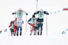 13.02.2024, Canmore, Canada (CAN): Marcus Grate (SWE), Lucas Chanavat (FRA), (l-r)  - FIS world cup cross-country, individual sprint, Canmore (CAN). www.nordicfocus.com. © Modica/NordicFocus. Every downloaded picture is fee-liable.