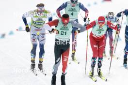 13.02.2024, Canmore, Canada (CAN): Edvin Anger (SWE), Even Northug (NOR), (l-r)  - FIS world cup cross-country, individual sprint, Canmore (CAN). www.nordicfocus.com. © Modica/NordicFocus. Every downloaded picture is fee-liable.