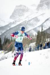 13.02.2024, Canmore, Canada (CAN): Zak Ketterson (USA) - FIS world cup cross-country, individual sprint, Canmore (CAN). www.nordicfocus.com. © Modica/NordicFocus. Every downloaded picture is fee-liable.