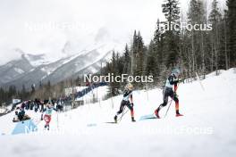 13.02.2024, Canmore, Canada (CAN): Katerina Janatova (CZE), Lisa Lohmann (GER), Victoria Carl (GER), (l-r)  - FIS world cup cross-country, individual sprint, Canmore (CAN). www.nordicfocus.com. © Modica/NordicFocus. Every downloaded picture is fee-liable.