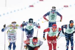 13.02.2024, Canmore, Canada (CAN): James Clinton Schoonmaker (USA), Luke Jager (USA), (l-r)  - FIS world cup cross-country, individual sprint, Canmore (CAN). www.nordicfocus.com. © Modica/NordicFocus. Every downloaded picture is fee-liable.