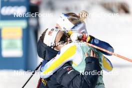 13.02.2024, Canmore, Canada (CAN): Johanna Hagstroem (SWE), Maja Dahlqvist (SWE), (l-r)  - FIS world cup cross-country, individual sprint, Canmore (CAN). www.nordicfocus.com. © Modica/NordicFocus. Every downloaded picture is fee-liable.