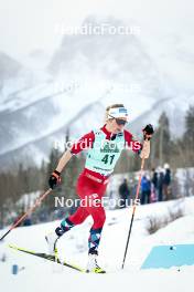 13.02.2024, Canmore, Canada (CAN): Astrid Oeyre Slind (NOR) - FIS world cup cross-country, individual sprint, Canmore (CAN). www.nordicfocus.com. © Modica/NordicFocus. Every downloaded picture is fee-liable.