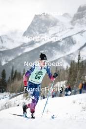 13.02.2024, Canmore, Canada (CAN): Jack Young (USA) - FIS world cup cross-country, individual sprint, Canmore (CAN). www.nordicfocus.com. © Modica/NordicFocus. Every downloaded picture is fee-liable.