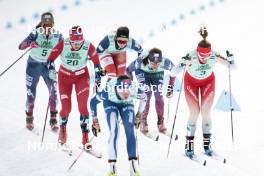 13.02.2024, Canmore, Canada (CAN): Tiril Udnes Weng (NOR), Frida Karlsson (SWE), (l-r)  - FIS world cup cross-country, individual sprint, Canmore (CAN). www.nordicfocus.com. © Modica/NordicFocus. Every downloaded picture is fee-liable.