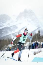 13.02.2024, Canmore, Canada (CAN): Anna Parent (CAN) - FIS world cup cross-country, individual sprint, Canmore (CAN). www.nordicfocus.com. © Modica/NordicFocus. Every downloaded picture is fee-liable.