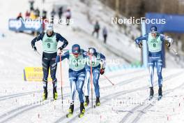 13.02.2024, Canmore, Canada (CAN): Lucas Chanavat (FRA), Joni Maki (FIN), (l-r)  - FIS world cup cross-country, individual sprint, Canmore (CAN). www.nordicfocus.com. © Modica/NordicFocus. Every downloaded picture is fee-liable.