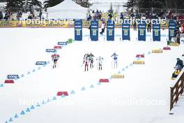 13.02.2024, Canmore, Canada (CAN): Olivia Bouffard-Nesbitt (CAN), Jonna Sundling (SWE), Coletta Rydzek (GER), Kristine Stavaas Skistad (NOR), Anne Kyllonen (FIN), Lena Quintin (FRA), (l-r)  - FIS world cup cross-country, individual sprint, Canmore (CAN). www.nordicfocus.com. © Modica/NordicFocus. Every downloaded picture is fee-liable.
