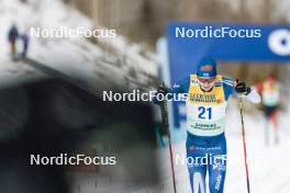 11.02.2024, Canmore, Canada (CAN): Remi Lindholm (FIN) - FIS world cup cross-country, mass, Canmore (CAN). www.nordicfocus.com. © Modica/NordicFocus. Every downloaded picture is fee-liable.