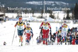 11.02.2024, Canmore, Canada (CAN): Patricija Eiduka (LAT), Tiril Udnes Weng (NOR), (l-r)  - FIS world cup cross-country, mass, Canmore (CAN). www.nordicfocus.com. © Modica/NordicFocus. Every downloaded picture is fee-liable.