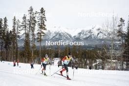 11.02.2024, Canmore, Canada (CAN): Adam Heale (CAN), Micah Steinberg (CAN), (l-r)  - FIS world cup cross-country, mass, Canmore (CAN). www.nordicfocus.com. © Modica/NordicFocus. Every downloaded picture is fee-liable.