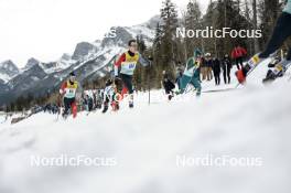 11.02.2024, Canmore, Canada (CAN): Scott James Hill (CAN), Nicholas Blackwell (AUS), (l-r)  - FIS world cup cross-country, mass, Canmore (CAN). www.nordicfocus.com. © Modica/NordicFocus. Every downloaded picture is fee-liable.