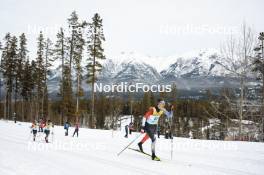 11.02.2024, Canmore, Canada (CAN): Adam Heale (CAN), Micah Steinberg (CAN), Eamon Wilson (CAN), (l-r)  - FIS world cup cross-country, mass, Canmore (CAN). www.nordicfocus.com. © Modica/NordicFocus. Every downloaded picture is fee-liable.