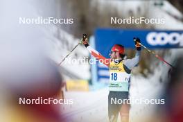 11.02.2024, Canmore, Canada (CAN): Antoine Cyr (CAN) - FIS world cup cross-country, mass, Canmore (CAN). www.nordicfocus.com. © Modica/NordicFocus. Every downloaded picture is fee-liable.