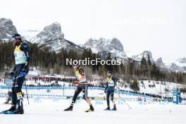 11.02.2024, Canmore, Canada (CAN): Florian Knopf (GER), Simone Dapra (ITA), (l-r)  - FIS world cup cross-country, mass, Canmore (CAN). www.nordicfocus.com. © Modica/NordicFocus. Every downloaded picture is fee-liable.