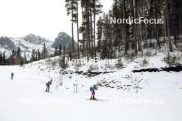 11.02.2024, Canmore, Canada (CAN): Graham Houtsma (USA), Braden Becker (USA), (l-r)  - FIS world cup cross-country, mass, Canmore (CAN). www.nordicfocus.com. © Modica/NordicFocus. Every downloaded picture is fee-liable.
