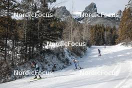 11.02.2024, Canmore, Canada (CAN): Caterina Ganz (ITA), Moa Ilar (SWE), Julia Kern (USA), +jg+ - FIS world cup cross-country, mass, Canmore (CAN). www.nordicfocus.com. © Modica/NordicFocus. Every downloaded picture is fee-liable.