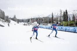 08.02.2024, Canmore, Canada (CAN): Markus Vuorela (SUI), Lauri Vuorinen (FIN), (l-r)  - FIS world cup cross-country, training, Canmore (CAN). www.nordicfocus.com. © Modica/NordicFocus. Every downloaded picture is fee-liable.