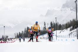 08.02.2024, Canmore, Canada (CAN): Anian Sossau (GER), Lucas Boegl (GER), (l-r)  - FIS world cup cross-country, training, Canmore (CAN). www.nordicfocus.com. © Modica/NordicFocus. Every downloaded picture is fee-liable.