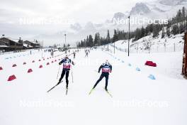 08.02.2024, Canmore, Canada (CAN): Markus Vuorela (SUI), Lauri Vuorinen (FIN), (l-r)  - FIS world cup cross-country, training, Canmore (CAN). www.nordicfocus.com. © Modica/NordicFocus. Every downloaded picture is fee-liable.