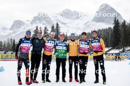 08.02.2024, Canmore, Canada (CAN): Friedrich Moch (GER), Lucas Boegl (GER), Florian Notz (GER), Cyril Faehndrich (SUI), (l-r)  - FIS world cup cross-country, training, Canmore (CAN). www.nordicfocus.com. © Modica/NordicFocus. Every downloaded picture is fee-liable.