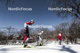 18.02.2024, Minneapolis, United States of America (USA): Thomas Stephen (CAN), Harald Oestberg Amundsen (NOR), (l-r)  - FIS world cup cross-country, 10km, Minneapolis (USA). www.nordicfocus.com. © Modica/NordicFocus. Every downloaded picture is fee-liable.