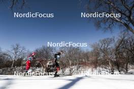 18.02.2024, Minneapolis, United States of America (USA): Friedrich Moch (GER), Mattis Stenshagen (NOR), (l-r)  - FIS world cup cross-country, 10km, Minneapolis (USA). www.nordicfocus.com. © Modica/NordicFocus. Every downloaded picture is fee-liable.