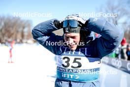 18.02.2024, Minneapolis, United States of America (USA): Gus Schumacher (USA) - FIS world cup cross-country, 10km, Minneapolis (USA). www.nordicfocus.com. © Modica/NordicFocus. Every downloaded picture is fee-liable.