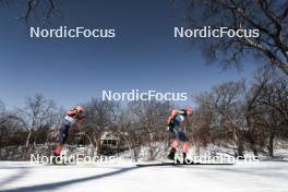18.02.2024, Minneapolis, United States of America (USA): Thomas Maloney Westgaard (IRL), Joe Davies (GBR), (l-r)  - FIS world cup cross-country, 10km, Minneapolis (USA). www.nordicfocus.com. © Modica/NordicFocus. Every downloaded picture is fee-liable.