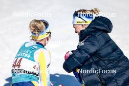18.02.2024, Minneapolis, United States of America (USA): Emma Ribom (SWE), Jonna Sundling (SWE), (l-r)  - FIS world cup cross-country, 10km, Minneapolis (USA). www.nordicfocus.com. © Modica/NordicFocus. Every downloaded picture is fee-liable.