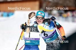 17.02.2024, Minneapolis, United States of America (USA): Jonna Sundling (SWE), Victoria Carl (GER), (l-r)  - FIS world cup cross-country, individual sprint, Minneapolis (USA). www.nordicfocus.com. © Modica/NordicFocus. Every downloaded picture is fee-liable.