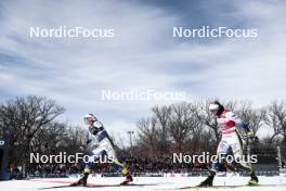 17.02.2024, Minneapolis, United States of America (USA): Jonna Sundling (SWE), Linn Svahn (SWE), (l-r)  - FIS world cup cross-country, individual sprint, Minneapolis (USA). www.nordicfocus.com. © Modica/NordicFocus. Every downloaded picture is fee-liable.