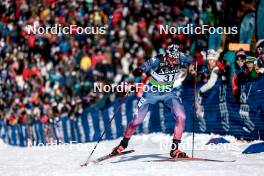 17.02.2024, Minneapolis, United States of America (USA): Gus Schumacher (USA) - FIS world cup cross-country, individual sprint, Minneapolis (USA). www.nordicfocus.com. © Modica/NordicFocus. Every downloaded picture is fee-liable.