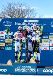 17.02.2024, Minneapolis, United States of America (USA): Linn Svahn (SWE), Jonna Sundling (SWE), Kristine Stavaas Skistad (NOR), (l-r) - FIS world cup cross-country, individual sprint, Minneapolis (USA). www.nordicfocus.com. © Modica/NordicFocus. Every downloaded picture is fee-liable.